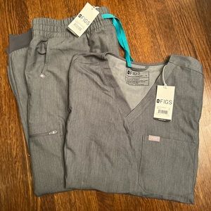 FIGS Scrub Set - Graphite, Women’s XL(P)